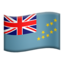 Emoji de bandera de Tuvalu en Apple, iOS