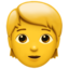 Emoji de persona en Apple, iOS