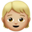 Emoji de niño en Apple, iOS