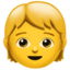 Emoji de niño en Apple, iOS