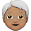 older person Emoji on Apple, iOS