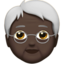 older person Emoji on Apple, iOS