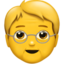 Emoji de persona mayor en Apple, iOS