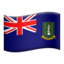 flag: British Virgin Islands Emoji on Apple, iOS