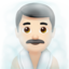 man in steamy room Emoji on Apple, iOS