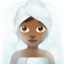 woman in steamy room Emoji on Apple, iOS