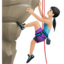 woman climbing Emoji on Apple, iOS