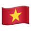 Emoji de bandera de Vietnam en Apple, iOS