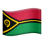 Emoji de bandera de Vanuatu en Apple, iOS