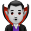 man vampire Emoji on Apple, iOS