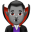 man vampire Emoji on Apple, iOS