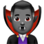 man vampire Emoji on Apple, iOS