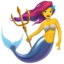 mermaid Emoji on Apple, iOS