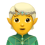 Emoji de elfo en Apple, iOS