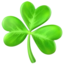 shamrock Emoji on Apple, iOS