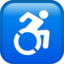 wheelchair symbol Emoji on Apple, iOS