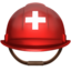 Emoji de casco del trabajador de rescate en Apple, iOS