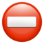 no entry Emoji on Apple, iOS