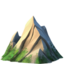 mountain Emoji on Apple, iOS