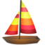 sailboat Emoji on Apple, iOS