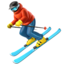 skier Emoji on Apple, iOS