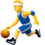 Emoji de hombre rebotando pelota en Apple, iOS