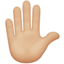 raised hand Emoji on Apple, iOS