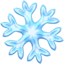 snowflake Emoji on Apple, iOS