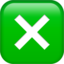 cross mark button Emoji on Apple, iOS
