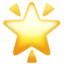 Emoji de estrella brillante en Apple, iOS