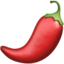 Emoji de pimiento picante en Apple, iOS