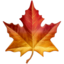 maple leaf Emoji on Apple, iOS