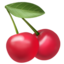 Emoji de cerezas en Apple, iOS