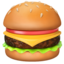 hamburger Emoji on Apple, iOS