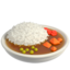 Emoji de arroz al curry en Apple, iOS