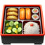 Emoji de caja bento en Apple, iOS