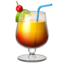 Emoji de bebida tropical en Apple, iOS