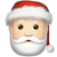 Santa Claus Emoji on Apple, iOS