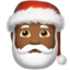 Santa Claus Emoji on Apple, iOS