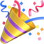 party popper Emoji on Apple, iOS