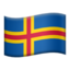 Emoji de bandera de Åland en Apple, iOS