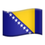 flag: Bosnia & Herzegovina Emoji on Apple, iOS