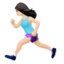 woman running Emoji on Apple, iOS