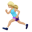 woman running Emoji on Apple, iOS