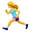 Emoji de mujer corriendo en Apple, iOS