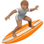 person surfing Emoji on Apple, iOS