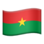 flag: Burkina Faso Emoji on Apple, iOS