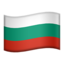 Emoji de bandera de Bulgaria en Apple, iOS