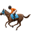 horse racing Emoji on Apple, iOS