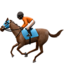 horse racing Emoji on Apple, iOS